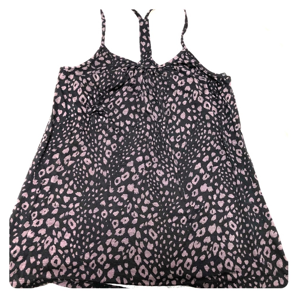 NWOT USA made velvet animal print tank top